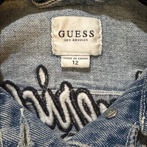 Guess Girls Patchwork Denim Jacket - American Dream - Picture 9 of 10